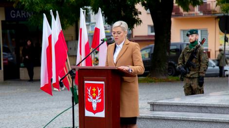 Burmistrz Miasta Marta Majewska przemawia